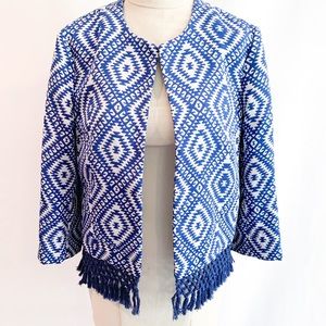 J. McLaughlin geo print blazer